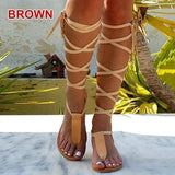 Sandals Wedge Platform2021 Ankle Wrap Ladies Lace-up Sandals Summer back strap Comfy Thick Bottom Shoes Female