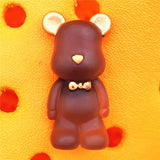 Resin Cute Animals Shoe Charms Decorations Kawaii Bow Tie Bear Shoes Buckle Accessories for Croc Jibz Kids Party Gift