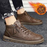 Men's Boots Winter Cotton Shoes High-top Fashion Casual Shoes Trend 6 Boots Flat Shoes Korean Version Tooling Shoes