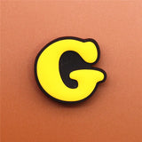 PVC Capital English Letters Shoe Charms Shoes Accessories Croc Shoe Buckle Decorations Ormaments fit JIBZ Party Kid's