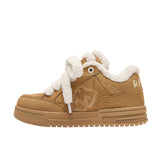 Breakj Shoes Destruction Aesthetic Series Of Double Shoes Tongue Winter Warm Cotton Shoes Short Boots Snow Boots Men And Women The