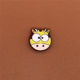Sale 1pc Animals PVC Shoe Charms Shoe Buckle Accessories Cute Pug Face Shoe Decoration for croc jibz Kid's Party