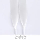 Lace Ribbon Candy Color Double Face Smooth Bud Silk Wide Flat Shoelaces 30