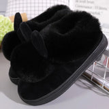 Slippers For Women Winter Warm Cotton Slippers Ladies Winter Velvet Home Floor Thick Bottom Cartoon House leisure