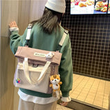 2021 NEW Women's backpack Nylon Multifunction Backpack for women Kawaii shoulder bag Ins Backpack for girls Cute School