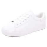 Fashion Shoes Women's Vulcanize Shoes Spring New Casual Classic Solid Color PU Leather Shoes Women Casual White Shoes