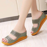 Sandals 2021 Summer Ladies Beach Green Shoes Lightweight Fashion Sandles Flat Woman Colorful Shoe