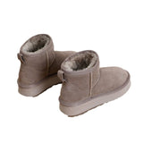 Breakj Snow Boots High Appearance Level Pure Color Versatile Fashion Winter Hot Style Short Plush Boots To Keep Warm And