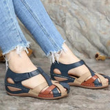 Roman Wedge Women Shoes Summer Beach Breathable Soft Buttom Women Sandals Buckle Retro Sandal Ladies Wear-Resistant 43