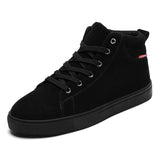New Men Shoes Fashion Leather High Top Casual Shoes Outdoor Non Slip Work Shoes Classic Lace Up Sport Sneakers Big