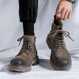 Breakj Men's Fashion Boots 2024 New Vintage Work Boots