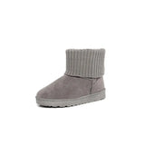 Snow Boots For Women Thick Plush Warm Ladies Ankle Boots Slip On Solid Classic Female Short Booties Non-slip Woman