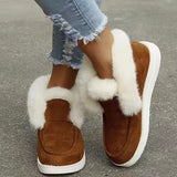 Breakj And Winter 2023 New Pure Color Suede Cotton Shoes Casual Snowshoes Low Top And Velvet Women's Cotton