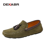 Genuine Leather Men Shoes Spring Fashion Leather Men Loafers Flats New High Quality Casual Shoes For Men Driving