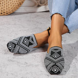 Women Flats Mules Shoes Spring 2024 Fad Slingback Slippers Designer New Flip Flops Ladies Casual Walking Flat