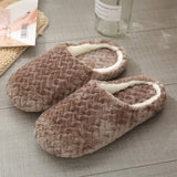 Men's Home Slippers For Woman Plush Waterproof Warm Fur Slippers Clogs Lovers Home Slippers Indoor Floor Shoes For