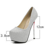 stiletto women's shoes 14cm high heels fashion super high heel shoes platform sexy pump high heels bridal shoes