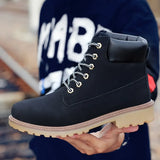 Anti-skid Men Ankle Boots Outdoor Quality Casual Tooling Shoes Handmade British Style Botas De Hombre High-top