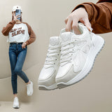 Breakj Korean Version Of The Thick Platform Dad Shoes Spring 2025 New Street Shot Student Running Sneakers Increased Leisure