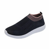 Breakj Hot Flying Weaving Lightweight Sports Casual Shoes Round Head Fashion Size 43 Women's Single