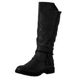 Mid-calf Boots Women's Zip High Boots Woman Keep Warm Low Heels Ladies Comfort Shoes Western Boots Female Drop