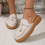 Breakj Large-Size New Autumn 2025 New Fashion Single Shoes With Flat Comfortable Thick-Soled Slippers Women's