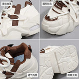 Breakj Korean Version Of The New Dad Shoes Female 2024 Spring Student Sports Running Shoes Casual Shoes Platform Shoes