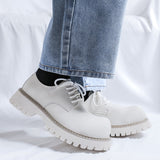 Breakj Top British Style Men's Platform Soft Leather Shoes Men's