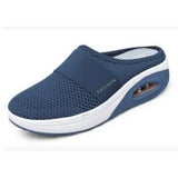 Breakj Small Net Hole Slippers Women No Heel Half-Slippers Thick-Bottom Slippers Women Net Side Half Slippers