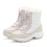 Boots for Women Winter Platform Shoes Thigh High Boots Waterproof Keep Warm with Thick Fur Heels Botas Mujer 2020