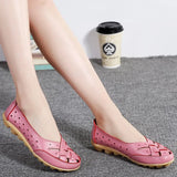 Flats Soft Genuine Leather Flat Shoes Woman Loafers Oxford Shoes For Women White Shoes Moccasins Slipony Plus Size