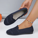 Flat-Bottomed Knitted Low-Shoe Single-Shoe Women's Foot Pedaled Shallow Bean
