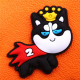 Pet Dog Shoe Charms Sheepdog Bulldog Bichon Frise Corgi Teddy Husky Shoes Accessories Decoration Fit Buckle Croc Kids