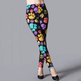 Printed Leggings Women Workout Polyester High Waist Leggins Fitness Gym Activewear Pencil