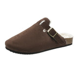 Breakj Boken Baotou Half Dragged A Foot Pedaled Sandals Women Wear Round Head Half-Dragging