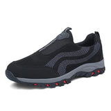 New Men Mesh Casual Shoes Classic Slip On Clunky Sneaker For Men Fashion Thick-Soled Dad Shoes Platform Sneakers Big