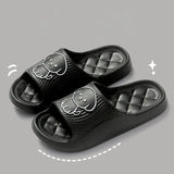 Women's Slippers 2024 Summer Couple Bathroom Platform Non-Slip Home Puppy Cartoon Flip Flops Indoor Outdoor Men Slides