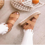 Women Sandals 2019 Platform Sandals Wedges Shoes Ladies Peep Toe Gladiator Sandalias Mujer Summer Shoes Linen Wedge Heel
