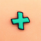 PVC Two Digital Fonts Shoe Charms Shoes Accessories Croc Shoe Buckle Decorations Shoe Ormaments fit JIBZ Party Kid's