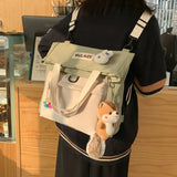 2021 NEW Women's backpack Nylon Multifunction Backpack for women Kawaii shoulder bag Ins Backpack for girls Cute School