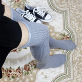 Stockings For Women Sexy Socks Striped Knee High Socks Ladies Warm Thigh Elastic Spring Autumn Girls Long
