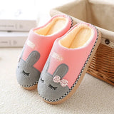 Plush Home Indoor Slippers Winter Warm Cotton Women's Slippers Light Weight Soft Comfortable Men Slides Platform Shoes