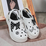 Eva Chunky Platform Sandals Women Summer 2024 Thick Bottom Clogs Garden Shoes Woman Closed Toe Non-Slip Beach