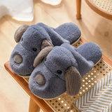 Slippers For Women Shoes Cartoon Animals Fluffy Slipper Woman Winter Comfortable Footwear Female Indoor Ladies Warm