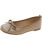 Bow Pu Leather Women Ballet Flat Shoes 2022 Comfort Slip on Soft Sole Flats Woman Shallow Mouth Single Shoes