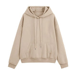 Tracksuits Women Casual Solid Long Sleeve Hoodie Pants Set Autumn Winter Fleece Warm Suit Female Sportwear Hooded