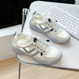 Breakj Breathable Small White Shoes Female Mesh Face 2024 Summer New Korean Version Student Board Shoes Female Platform Mesh Shoes Female HY