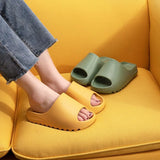 Men and Women Slippers Non-slip Beach Slides Bathroom Eva Shoes Thicken Solid Color Home Indoor Shoes Shower