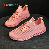 Women's Sneakers 2021 Women Running Sport Shoes Woman White Pink Yellow Sneakers Tennis Light Mesh Vulcanize basket