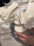 Women's Shoes Are Specially Designed For Large-Size Baotou Women's Sandals, Flower Flat-Soled Women's